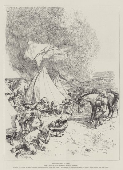 The Dust Devil in Camp by Amedee Forestier